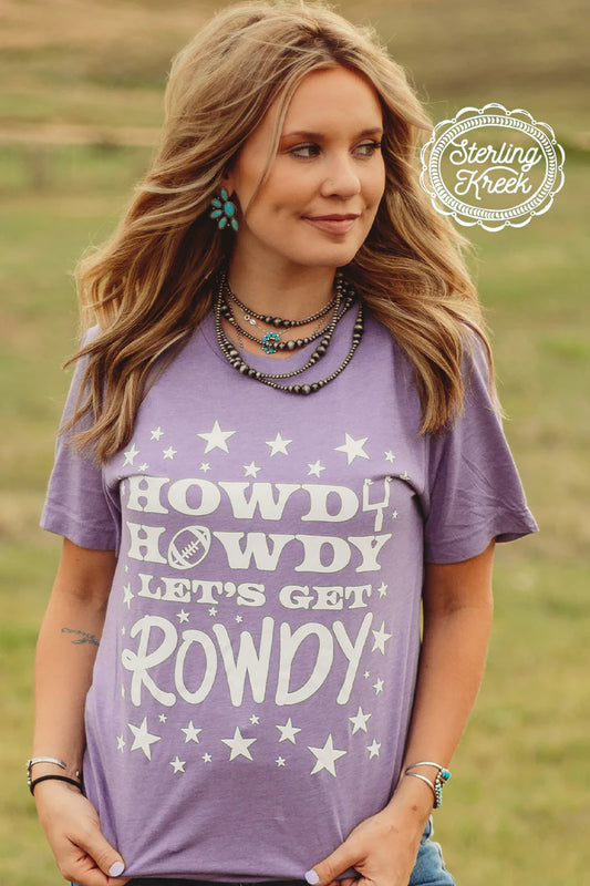 Howdy Howdy Lets Ger Rowdy - Purple