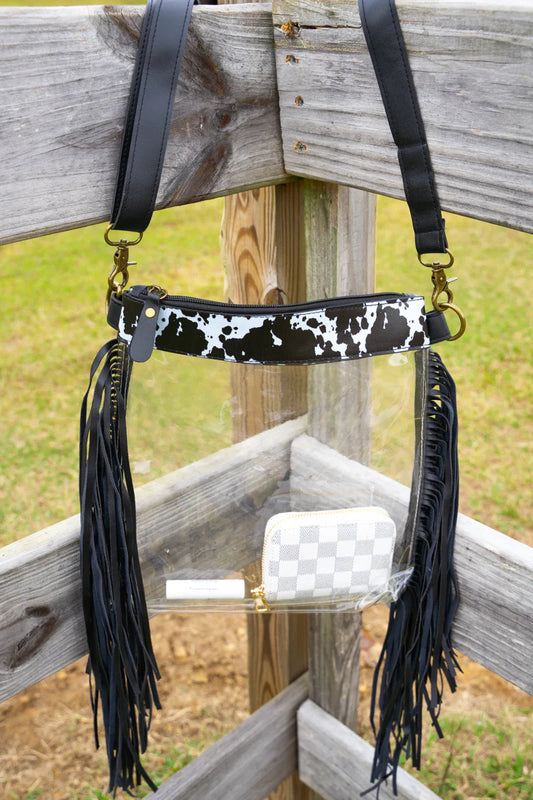 Clementine Cow Clear Bag